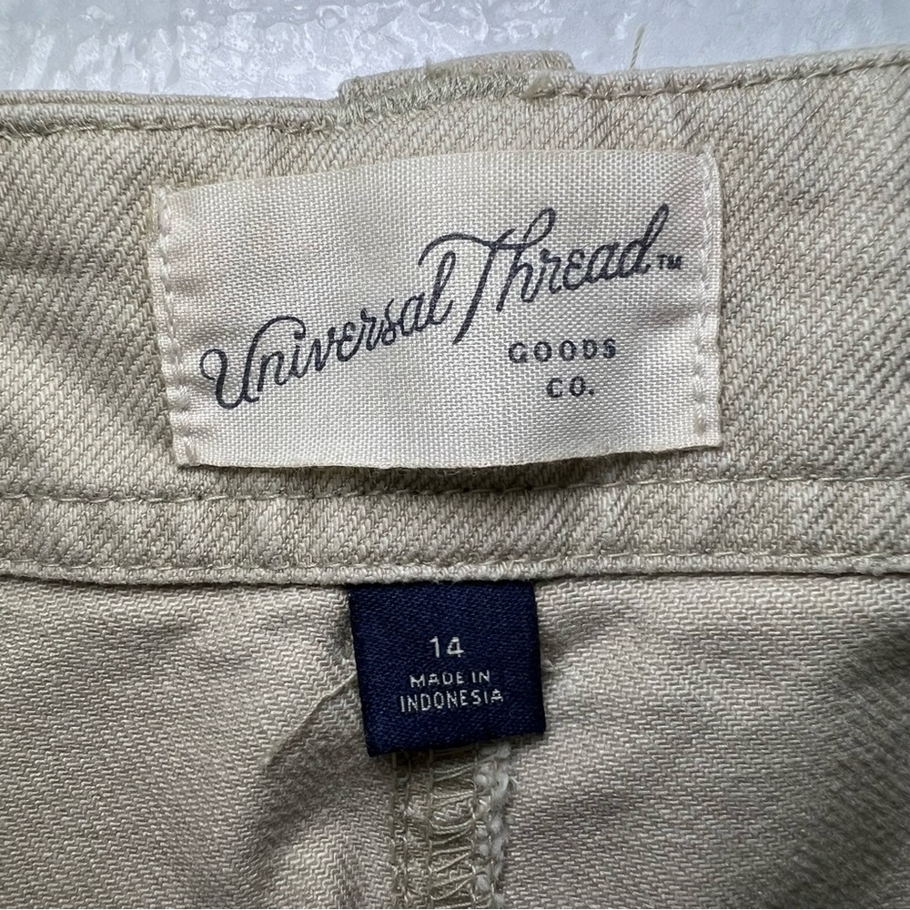 Universal Thread comfy neutral pants w pockets size 14 - Picture 3 of 4